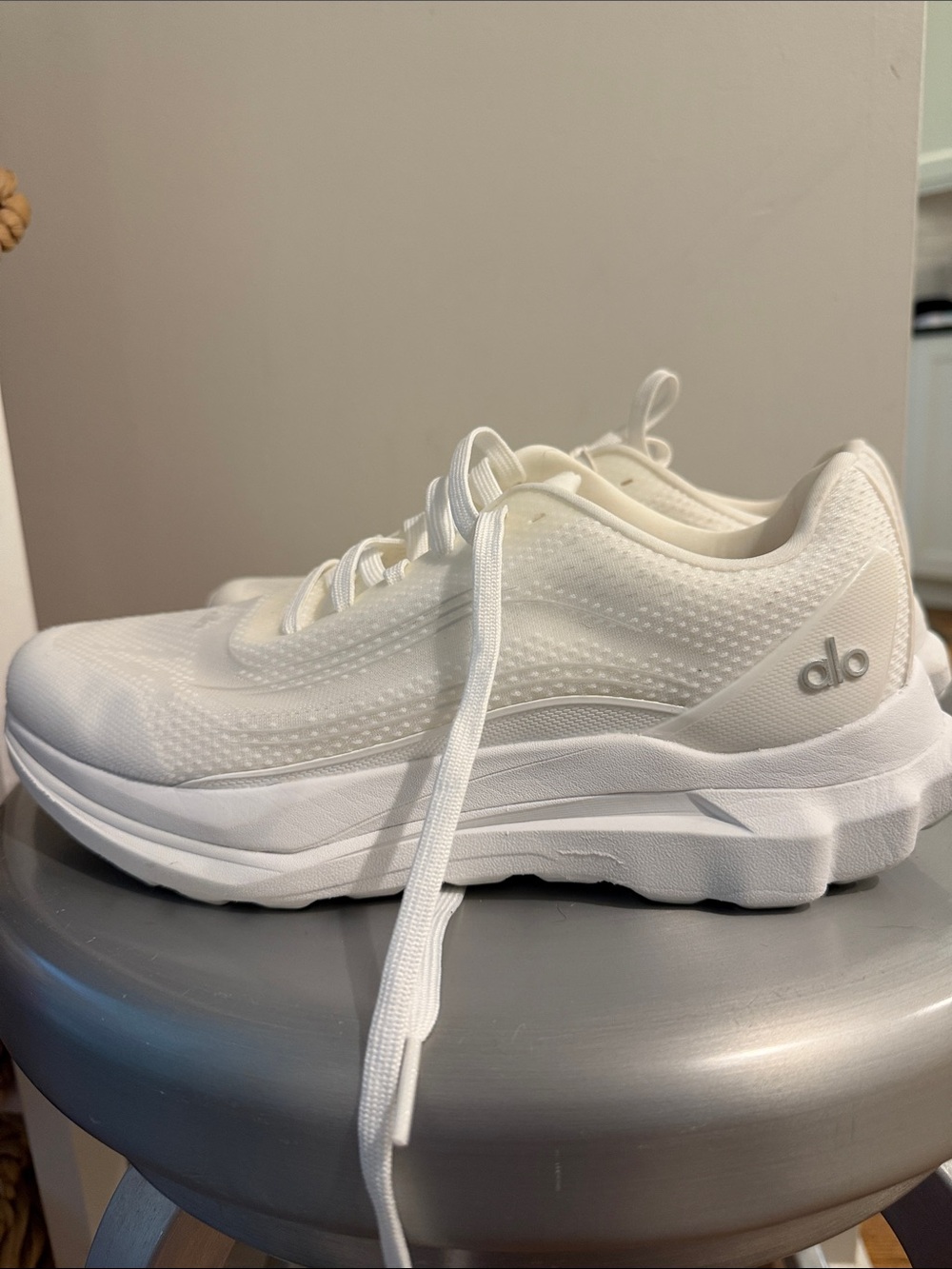 Alo All-White Athletic Sneakers